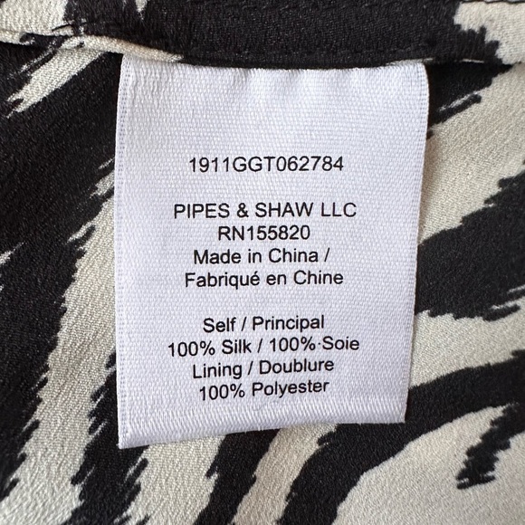 VERONICA BEARD Kiran Dress Mini Print Silk - Picture 8 of 8